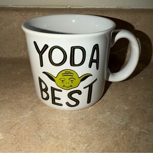 Star Wars YODA BEST 18oz Ceramic Coffee Mug Cup Excellent Condition Lucas Film